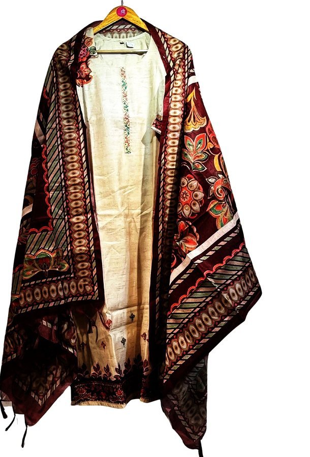 Printed Cotton Suit Material (5 m)