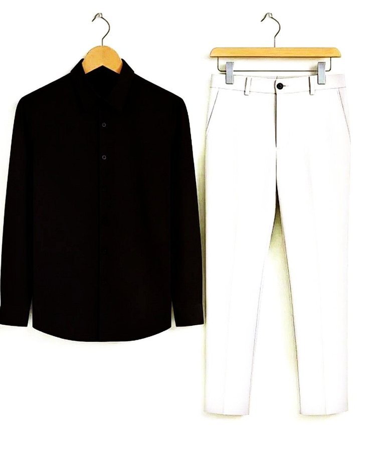 Cotton Shirt & Trouser Set